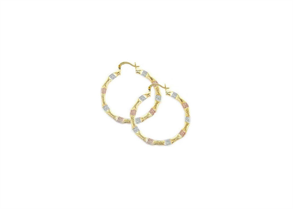 Three Tone Plated | Fashion Earrings